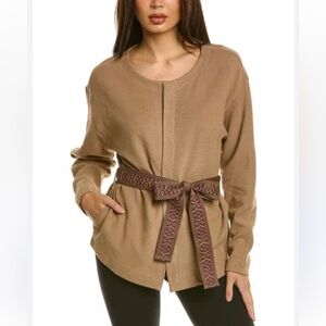 HANRO PURE COMFORT BELTED CARDIGAN